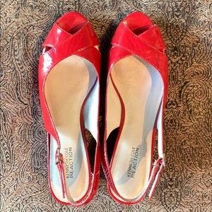 Kenneth Cole Patent Slingbacks